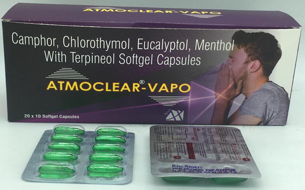 Camphor 25 mg, Chlorthymol 5 mg, Eucalyptol 125 mg, Menthol 55 mg with Terpineol 120 mg